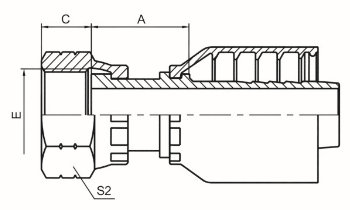 美制ORFS内螺纹平面 ISO 12151-1